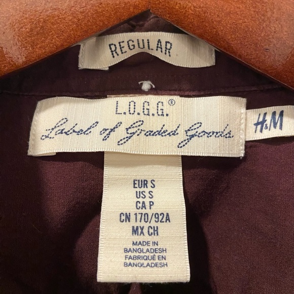 H&M Maroon Dress Shirt - Picture 3 of 3